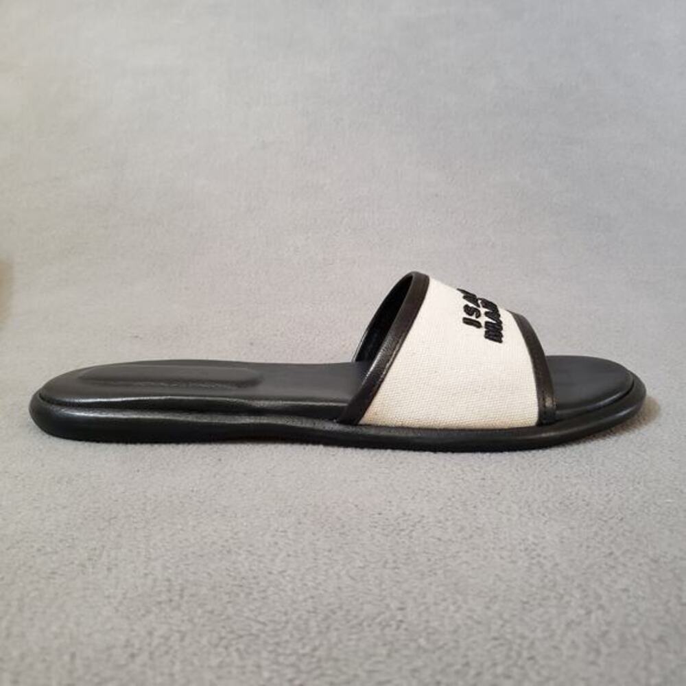 Isabel‎ Marant Vikee Slides in Ecru & Black Size 39/9 Casual Designer - Picture 10 of 16